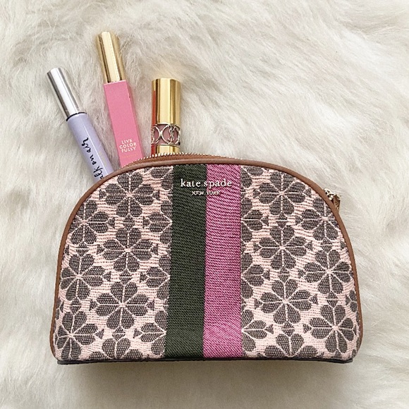kate spade Handbags - NWOT* Kate Spade Jacquard Spade Flower Cosmetic Bag